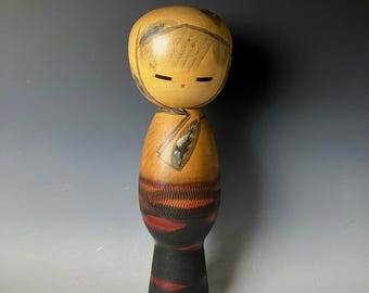 BIG Handmade Vintage Japanese Kokeshi Doll by Artist - H.40cm/16inch