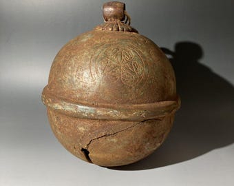 アンティーク 日本製 鈴 神社 梵鐘 1900年 青銅製 手工芸品 明治時代 H