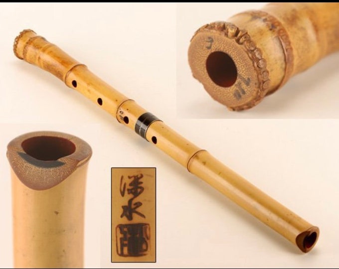 SHAKUHACHI Japanese Traditional Bamboo Flute Made in Japan Etsy