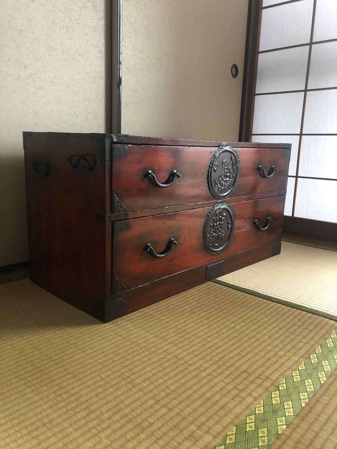 Antique Japanese Furniture clothes drawers ISHO TANSU Etsy