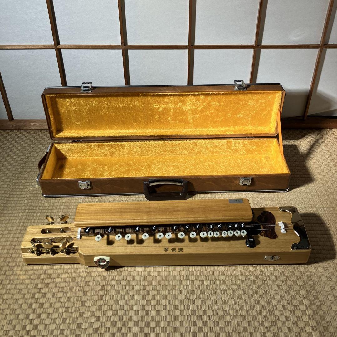 Vintage Wooden Taisho Koto Nagoya Harp With Case & Picks - Etsy