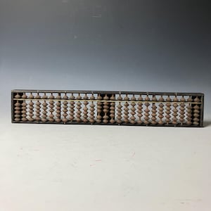 Vintage Japanese Soroban Abacus – Handmade Wooden Calculator