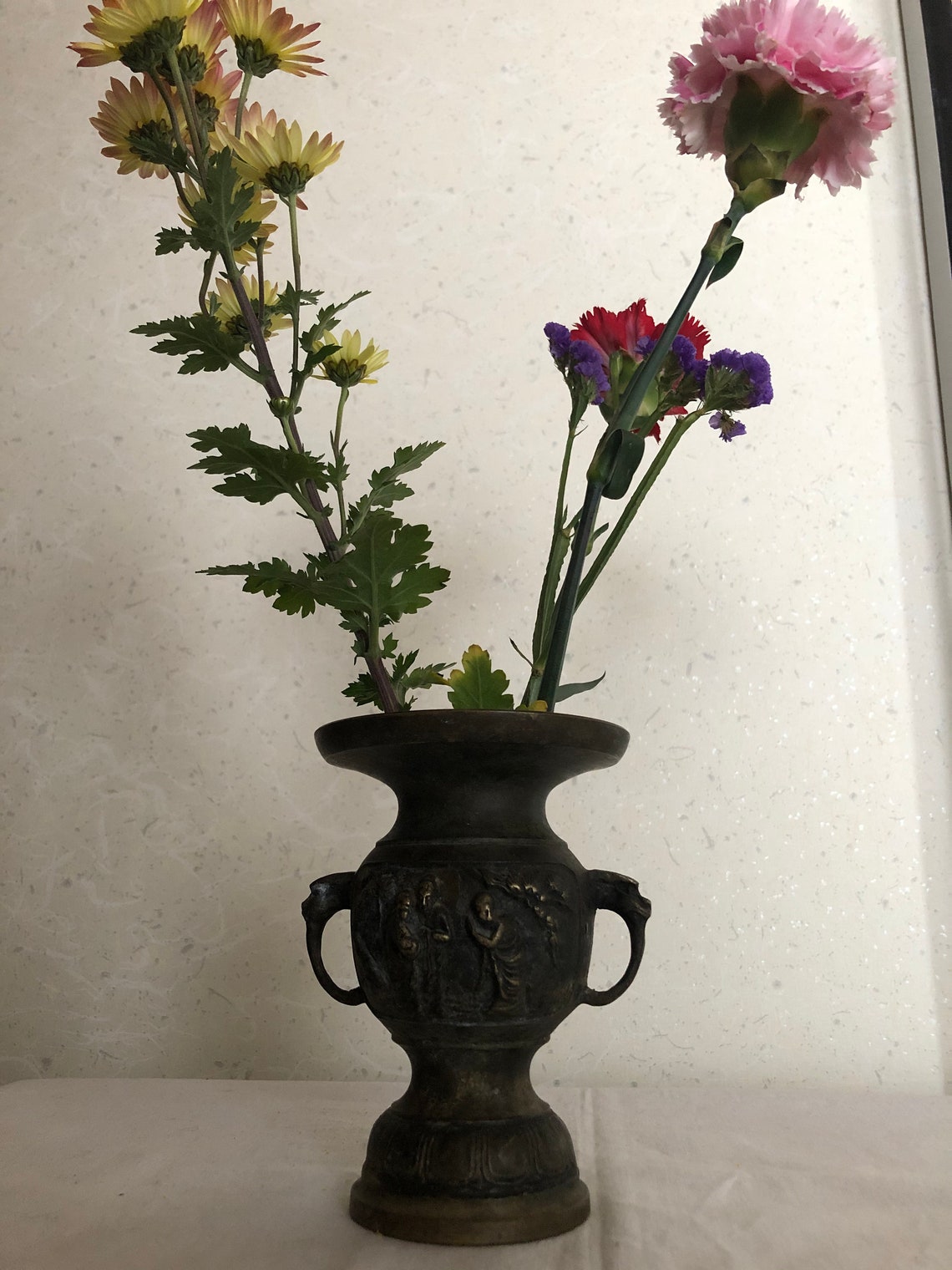 Antique Japanese Flower Vase Buddhist Altar item Etsy