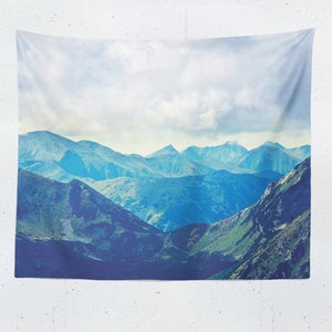 Mountain Tapestry, Landscape Wall Hanging, Mountains Wall Tapestry, Mountain Wall Decor, Scenic Wall Décor