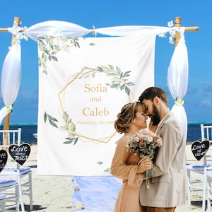 Custom Wedding Backdrop, Wedding Tapestry for Reception, Wedding Decoration, Custom Wedding Backdrop