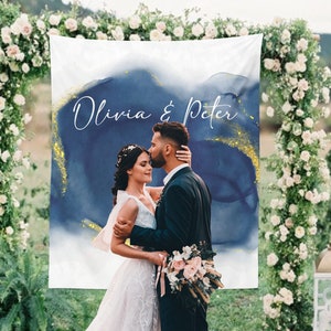Custom Wedding Backdrop, Wedding Tapestry for Reception, Wedding Decoration, Custom Wedding Backdrop