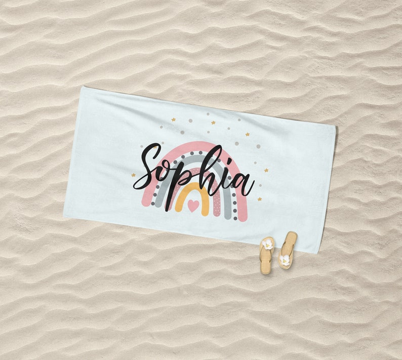 Girls Beach Towels Personalized Toddler Beach Towel With Etsy