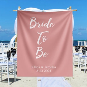 Bride to Be Backdrop, Miss to Mrs Personalized Backdrop, Bridal Shower Sign, Wedding Tapestry, Boho Bridal Shower, Bridal Backdrop