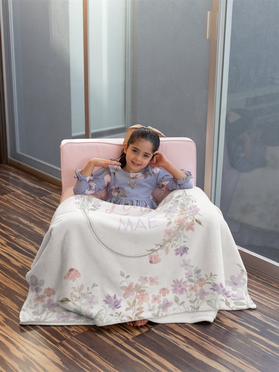 Personalized Baby Blanket Name Blanker for Baby Girl Baby Shower