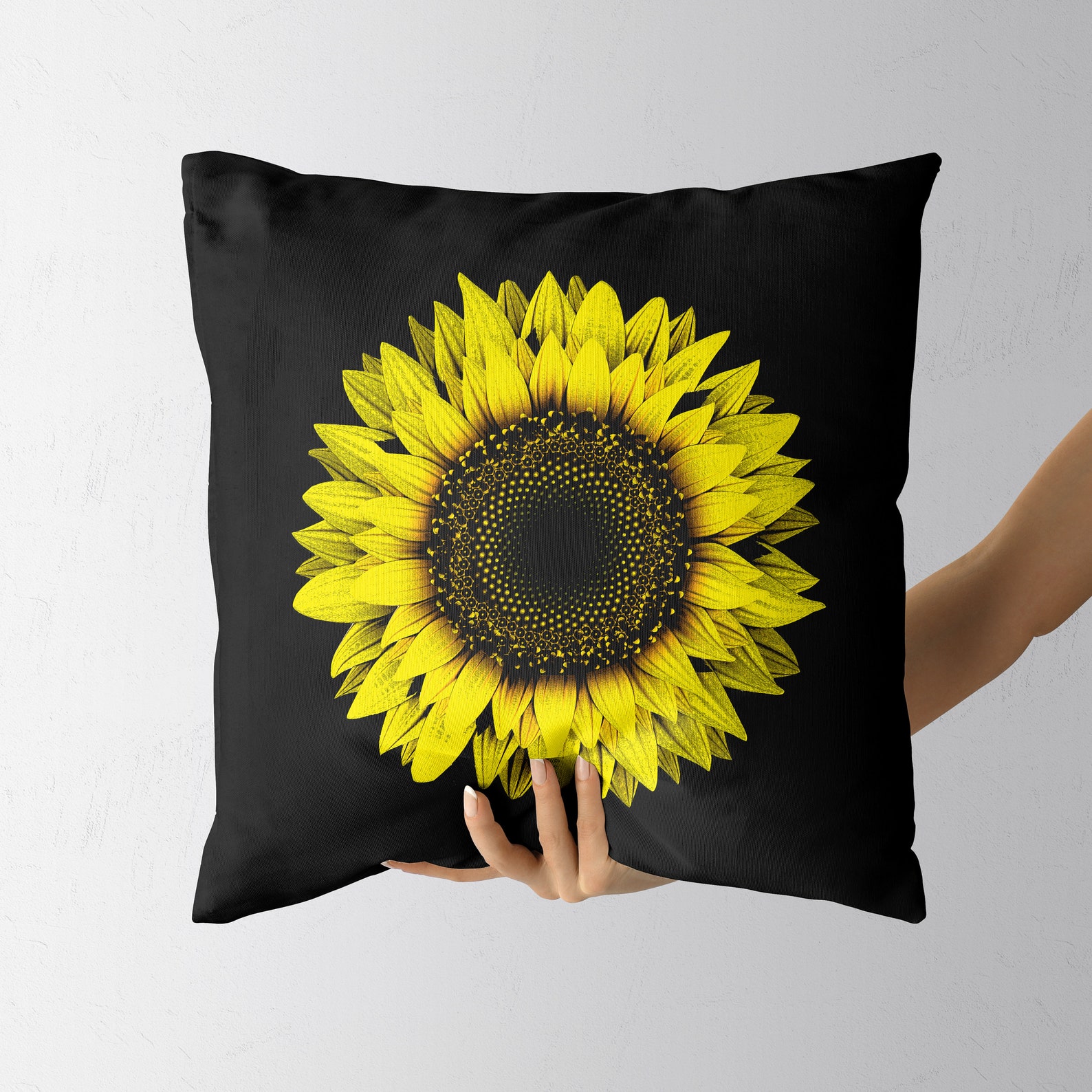 Sunflower Pillow Sunflower Throw Pillow Flower Pillow Etsy