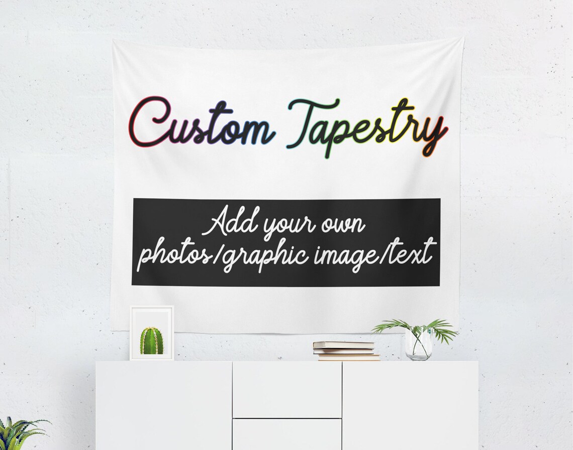 Personalized Tapestry / Make Your Own Tapestry Wall Hanging Etsy
