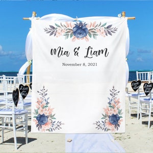 Custom Wedding Backdrop, Wedding Tapestry for Reception, Wedding Decoration, Custom Wedding Backdrop