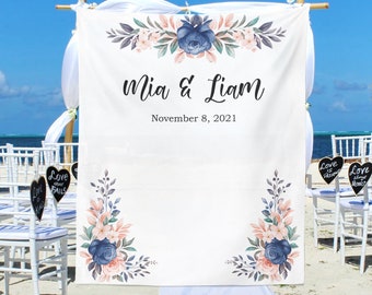 Custom Wedding Backdrop, Wedding Tapestry for Reception, Wedding Decoration, Custom Wedding Backdrop