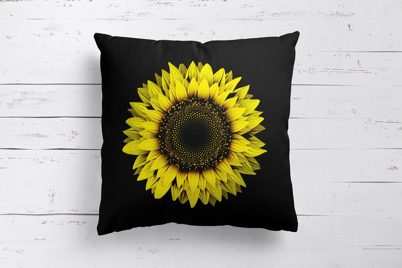 Sunflower Pillow Sunflower Throw Pillow Flower Pillow Etsy
