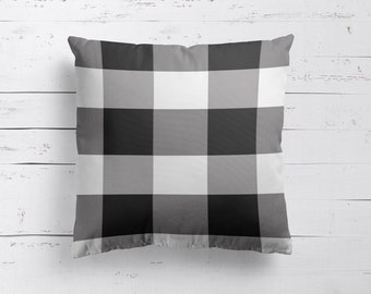 Black Outdoor Pillow - Etsy