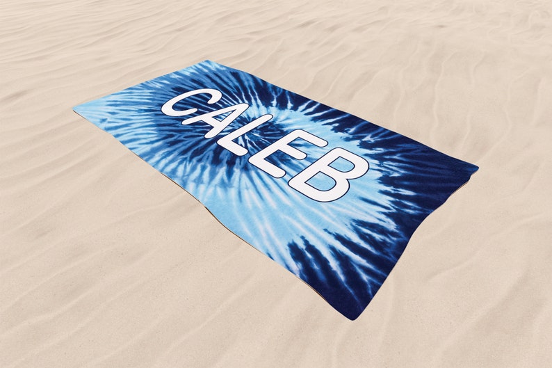 named beach towels