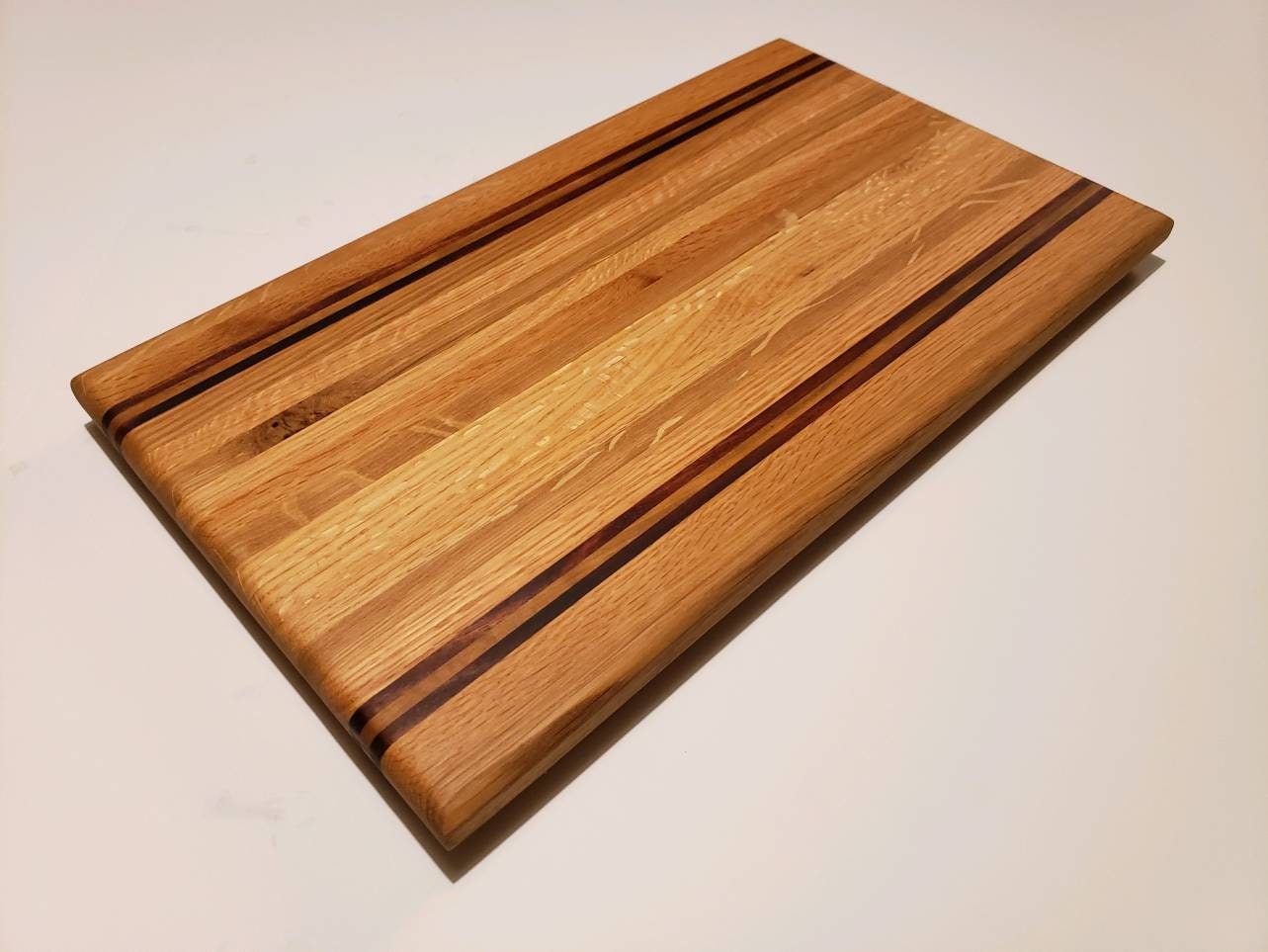 Beautiful Red Oak and Cherry Cutting Board Etsy