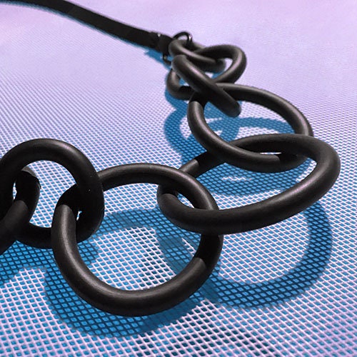 Avant Garde Rubber Jewellery, Statement Necklace, Latex Jewellery, Vegan Necklace, Handmade