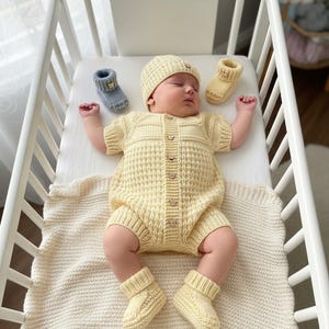A "Mango" Romper knitting pattern for reborn doll 16-22" or 0-3 Month old baby image 12