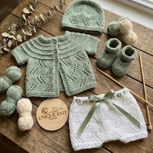 Strickanleitung für Rebornpuppen - Mayflower Angel Top & Strickjacke (PDF-Muster)