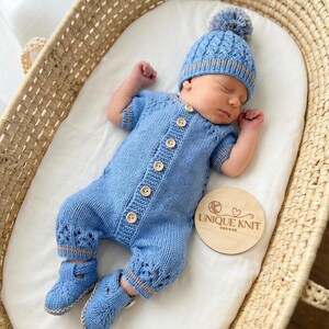 A "Merlot” Romper Knitting pattern for Reborn doll 16 -22” or 0-3 Month Old Baby
