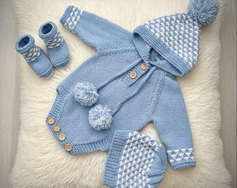 A "Holly” Romper Knitting pattern for Reborn doll 16 -22” or 0-3 Month Old Baby