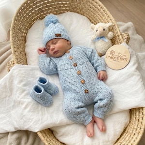 Patrón de tejido de mono "Opal" para muñecas Reborn de 16 a 22 pulgadas o bebés de 0 a 3 meses