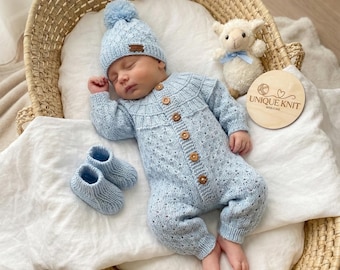 A "Opal” Romper Knitting pattern for Reborn doll 16 -22” or 0-3 Mth Old Baby