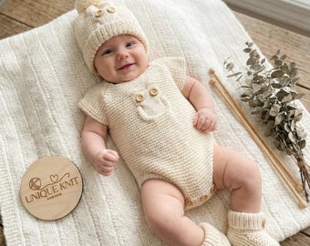 Patrón de tejido de mono "Buttercup" para muñecas Reborn de 16 a 22 pulgadas o bebés de 0 a 3 meses