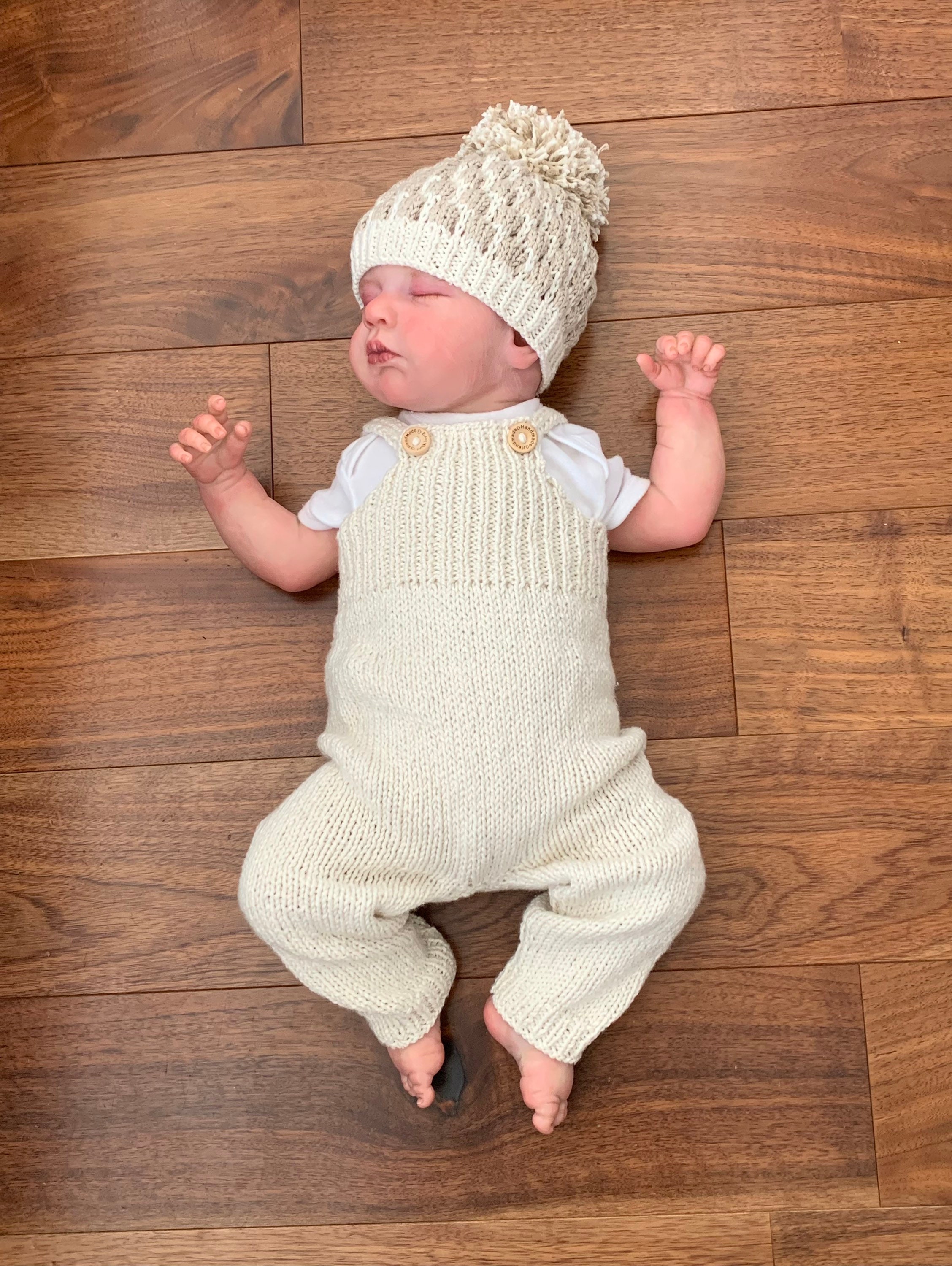 A popcorn 4 Piece Set Knitting Pattern for Reborn Doll 16 22 or 0 3 Month Old Baby Etsy Canada