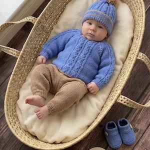 Wzór na wieloczęściową robótkę „Kieron” dla lalki Reborn w wieku 16–22 cali lub dla dziecka w wieku 0–3 miesięcy