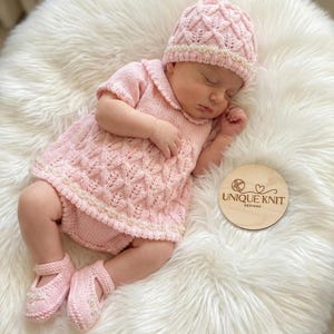 Nelkenengel Strickmuster – Reborn Doll oder 0-3 Monate Baby