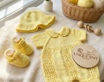 A "Clover” Romper Knitting pattern for Reborn doll 16 -22” or 0-3 Mth Old Baby