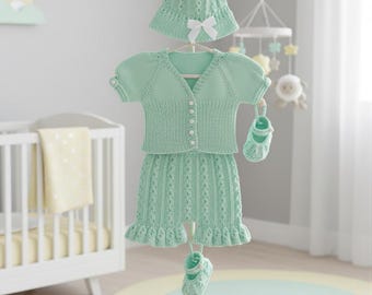 Reborn Doll Knitting Pattern – Apricot 4-Piece Set (PDF Pattern)
