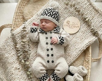 Patrón de tejido de mono "Fudge" para muñeca Reborn de 16 a 22 pulgadas o bebé de 0 a 3 meses