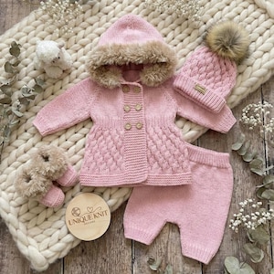 Patrón de tejido de 4 piezas "Sage" para muñecas Reborn de 16 a 22 pulgadas o bebés de 0 a 3 meses