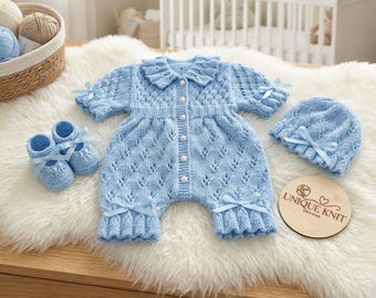 Patrón de tejido de mono "Blossom" para muñecas Reborn de 16 a 22 pulgadas o bebés de 0 a 3 meses