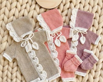 A "Apple” Romper Knitting pattern for Reborn doll 16 -22” or 0-3 Mth Old Baby