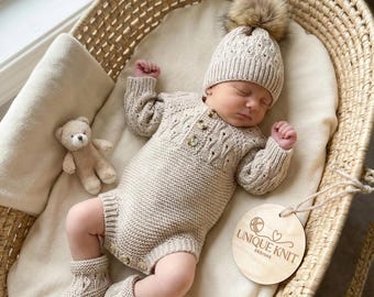 A "Pumpkin” Romper Knitting pattern for Reborn doll 16 -22” or 0-3 Mth Old Baby