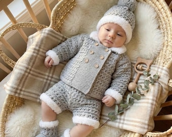 A "Pixie” 4 Piece Set Knitting pattern for Reborn doll 16-22” or 0-3 Month Old Baby