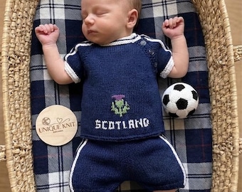 A "Tiny Tartans” 3 piece set Knitting pattern for Reborn doll 16 -22” or 0-3 Month Old Baby