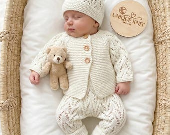 Patrón de tejido de 4 piezas "Maple" para muñecas Reborn de 16 a 22 pulgadas o bebés de 0 a 3 meses