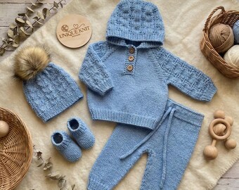 Patrón de sudadera con capucha Dubái para muñeca Reborn de 40 a 56 cm o bebé de 0 a 3 meses (patrón en PDF)