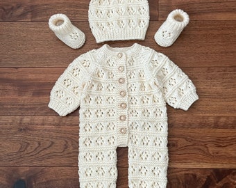 A "Miami" Romper knitting pattern for reborn doll 16-22" or 0-3 Month old baby