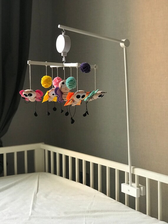 Wooden Mobile Crib Arm Baby Mobile Hanger Natural Mobile Etsy