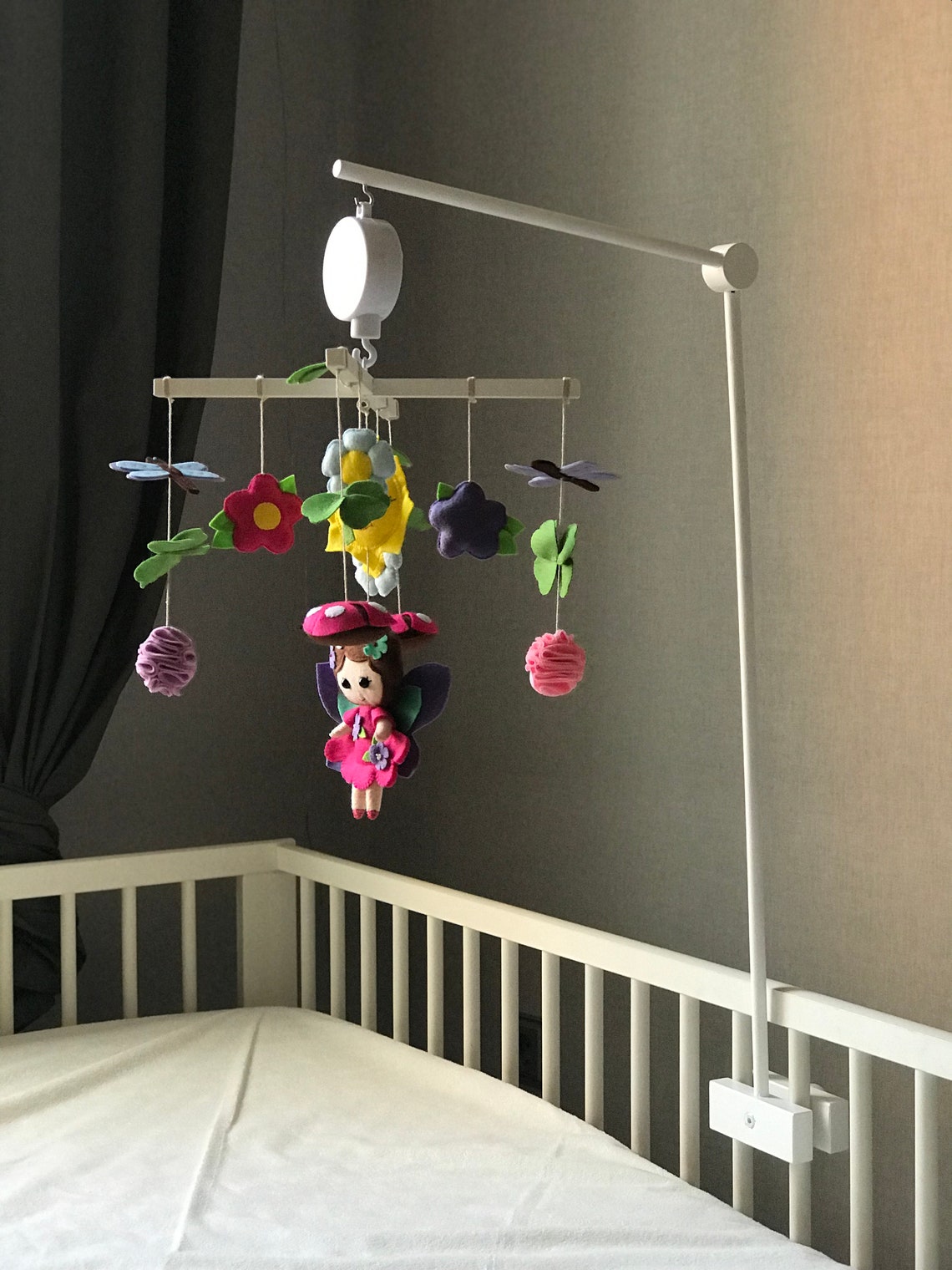 Wooden Mobile Crib Arm Baby Mobile Hanger Natural Mobile Etsy