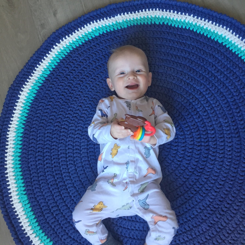 Circle rug Nursery Decor Round Bedroom Rug Baby Play Mat Etsy