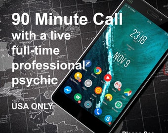 90 Minute Psychic Reading: Skype, WhatsApp, or Online Reading