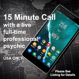 15 Minute Telephone LIVE Psychic Reading