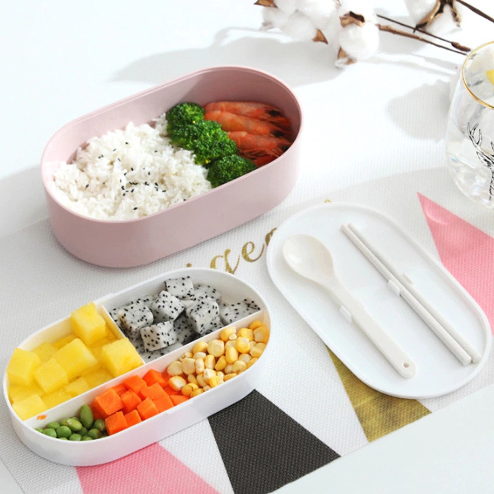 Japanese style Bento Box Microwavable Snack Box Lunch Box Etsy